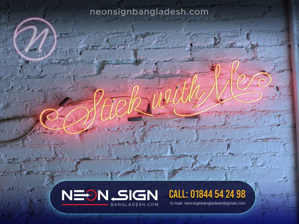 neon letter signage in Bangladesh, neon sign price bd