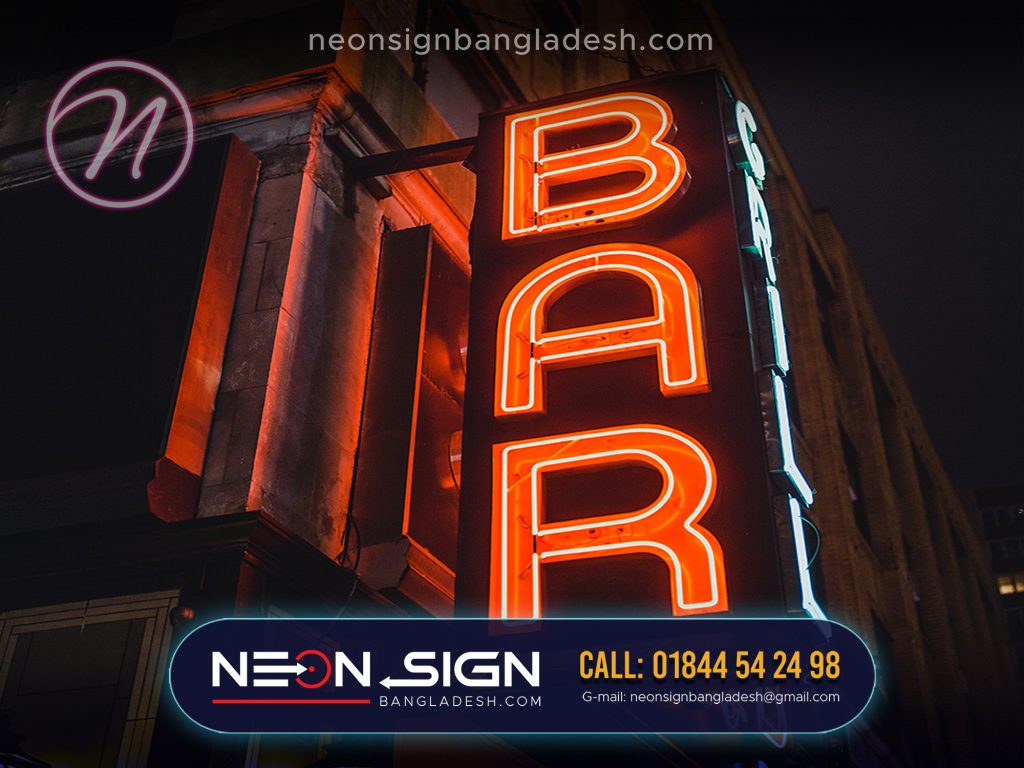 Neon Interior Design in Dhaka Bangladesh, neon letter signage in Bangladesh, neon sign price bd
