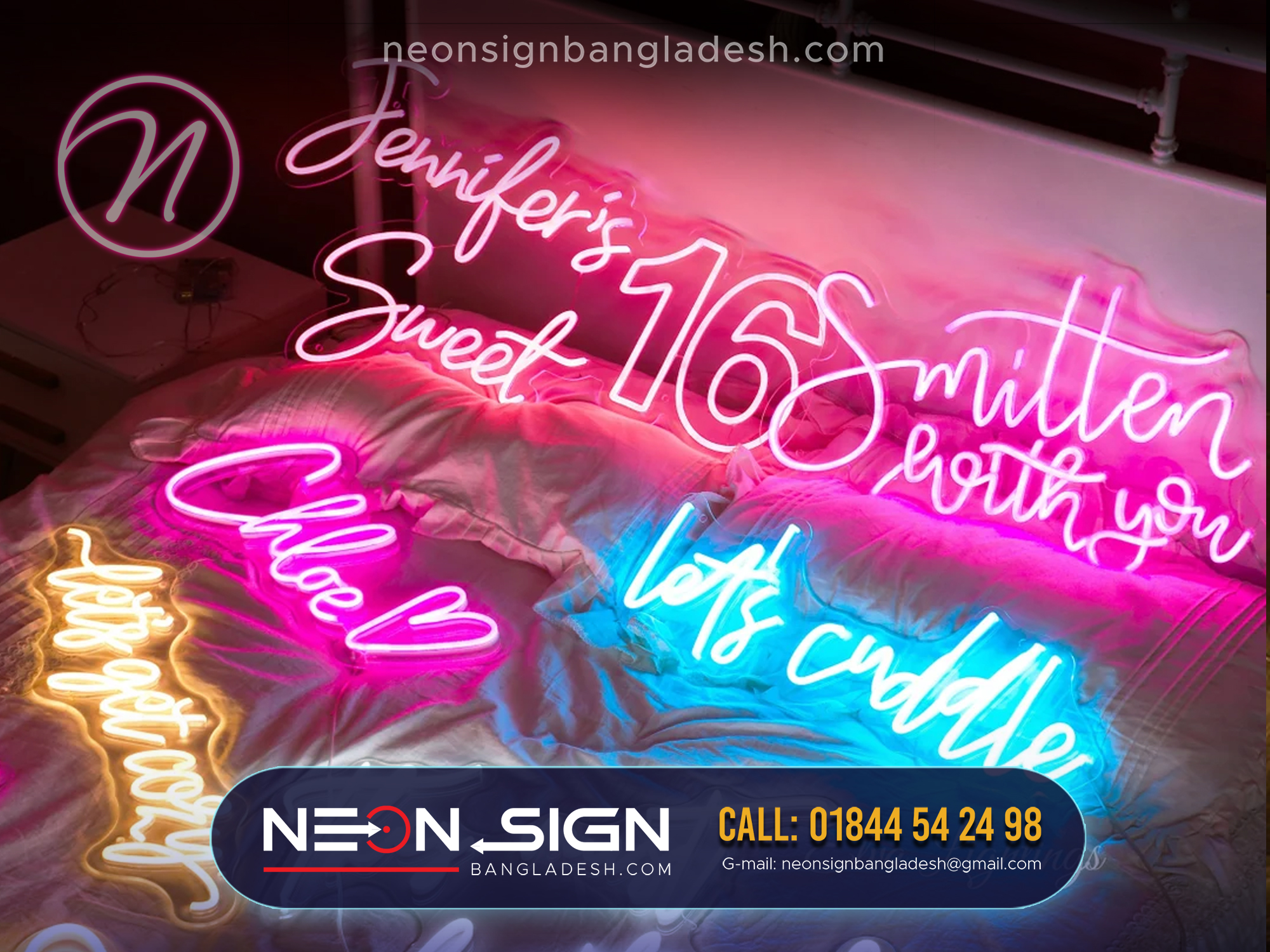 Valentine's Day, Neon Sign Bangladesh
