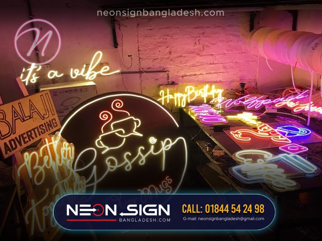 Neon Sign Making Price in Bangladesh