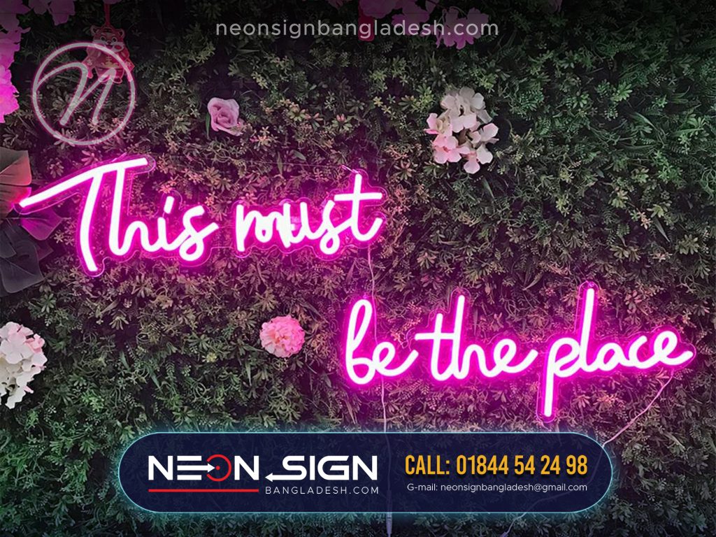 Neon Sign Making Price in Bangladesh