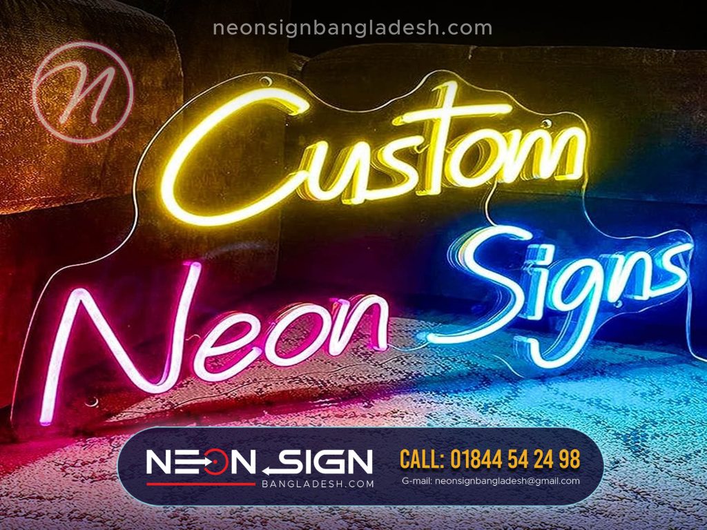 Neon Decoration For Shop Store Signs in Bangladesh