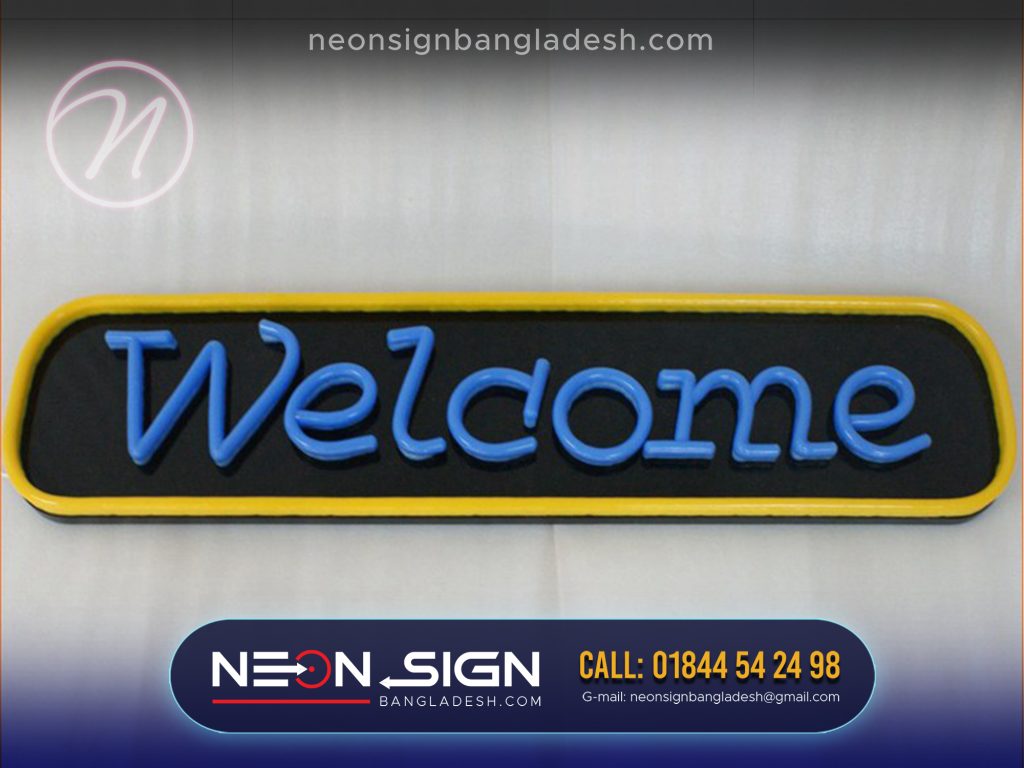 WELCOME neon sign price in Bangladesh