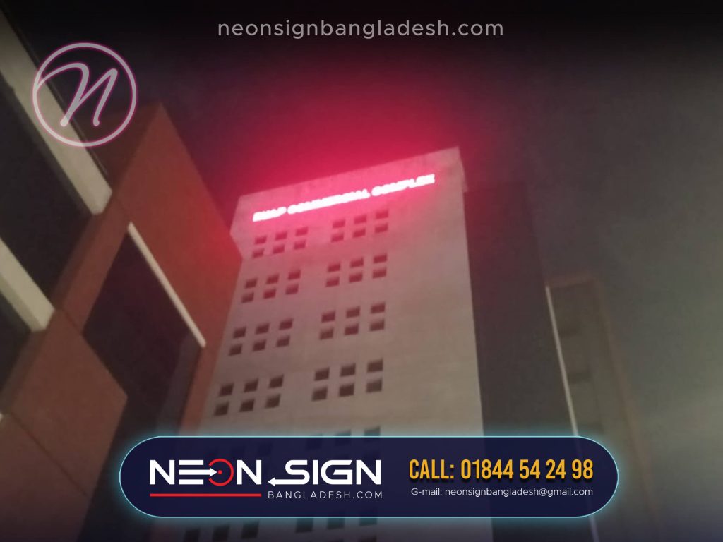 Installing Neon Sign Boards in Bangladesh