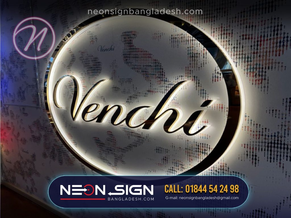 Round Lighting LED Nameplate