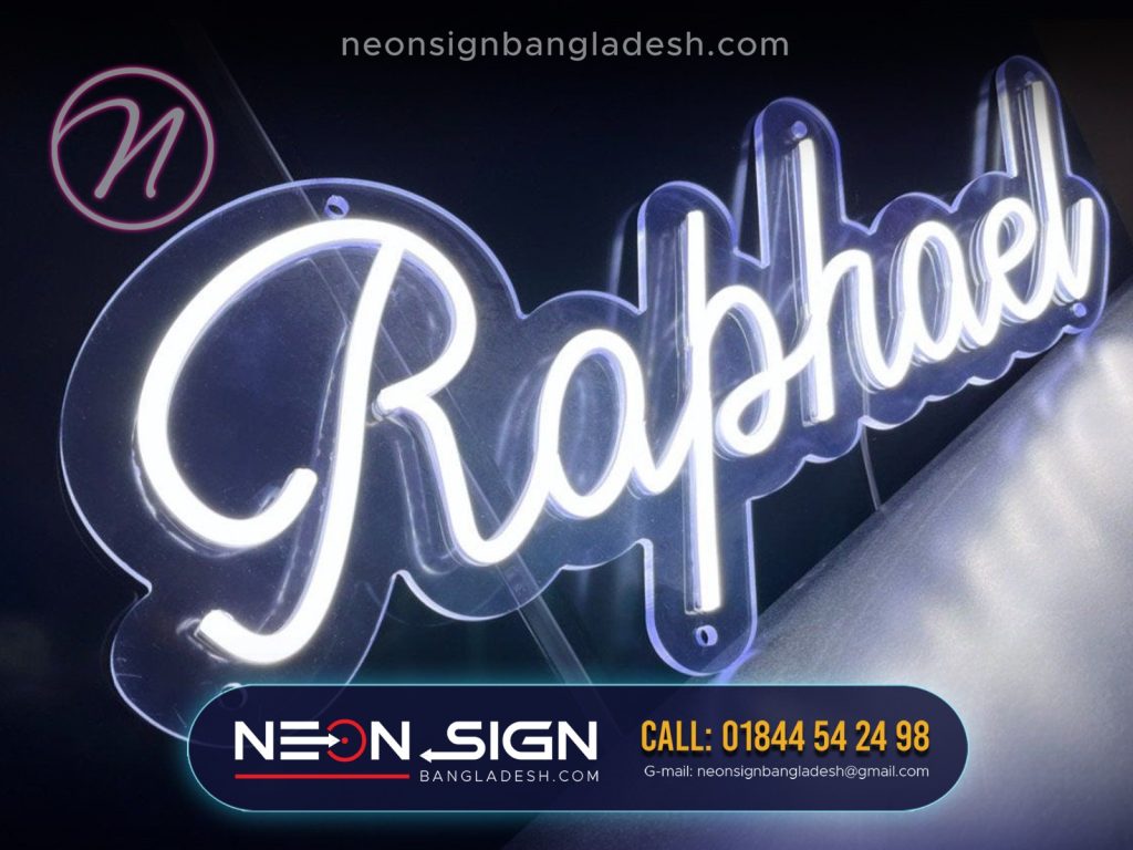 Neon Letter LED Name Plate Deisgn and Maker in Bangladesh