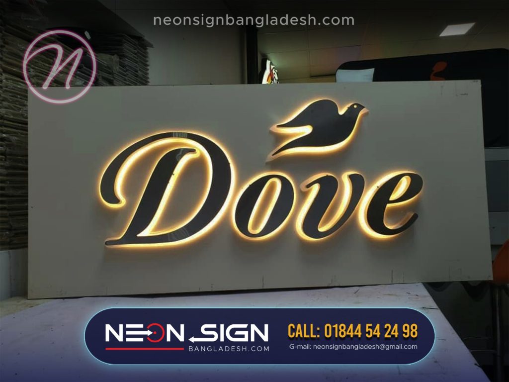 Backlit Acrylic LED Nameplate